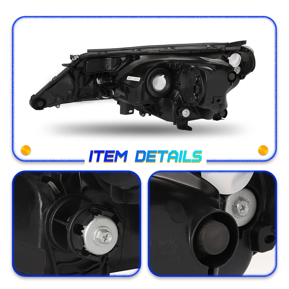 For 2013-2015 Toyota RAV4 RAV-4 Headlights Headlamps RH&LH Passenger and Driver Foto 4 de 4