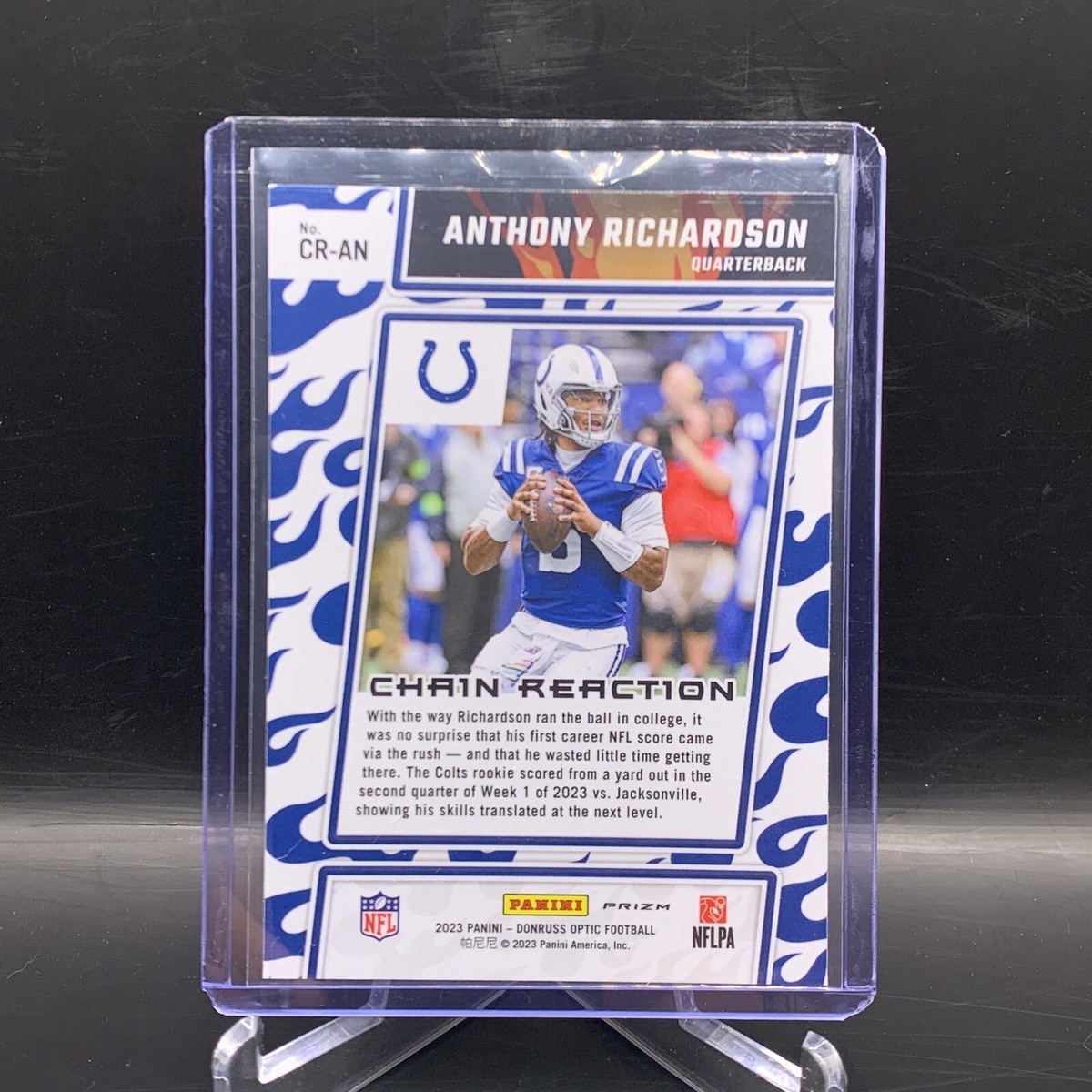 2023 panini donruss optic anthony richardson Silver chain