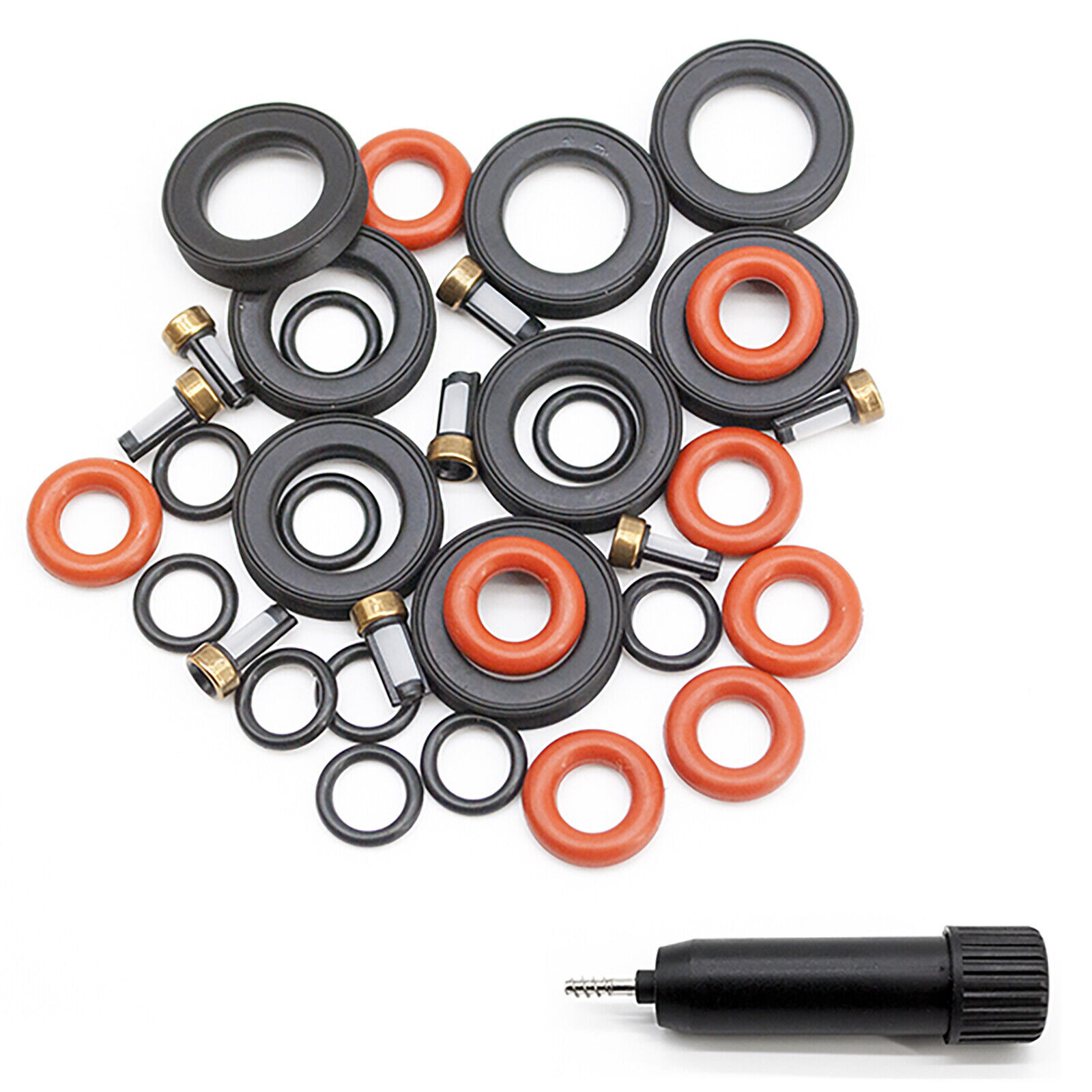 8 Fuel Injector Repair Seal Kit For Jaguar Vanden Plas XJ8 XK8 FJ1101