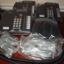 LOT OF 3 REFURB - AVAYA Norstar Nortel T7208 PHONE BLK, NT8B26AABA Warranty
