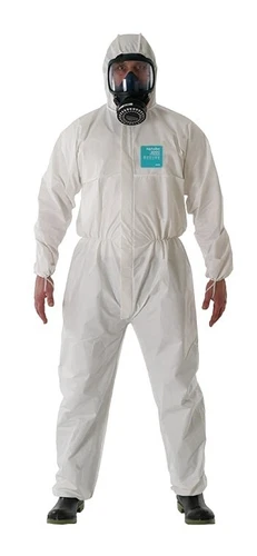Ansell Alphatec MICROCHEM 68-2000 Hooded Coveralls Model 111 - 4XL, 5 PACK - NEW video thumbnail