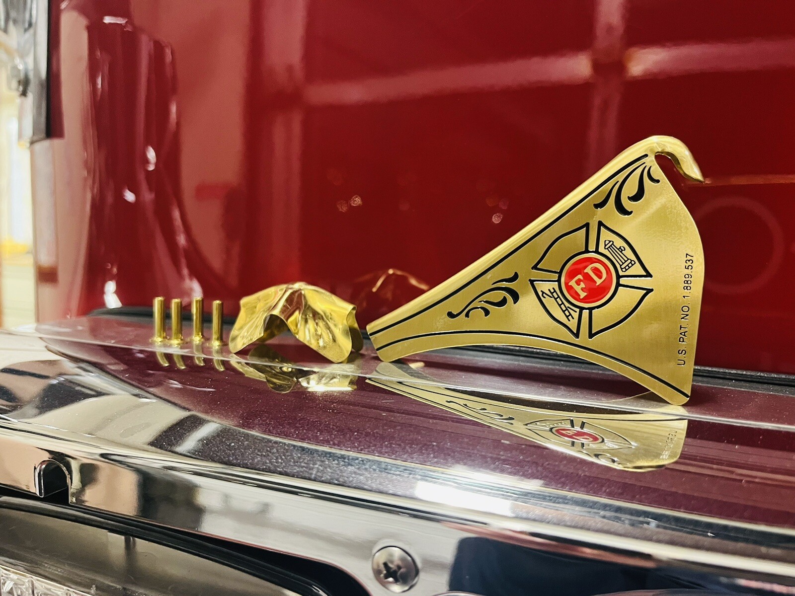 Retro Brass Cairns Style Leather Helmet Shield Holder Finial, Crown, Rivets eBay