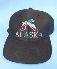 Alaska Tourist Embroider Mosquito Themed Hat Artic Circle Enterprises Anchorage