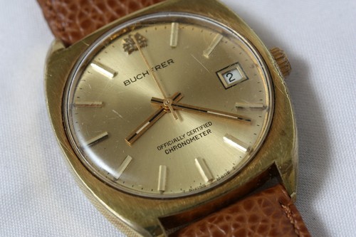 Seltene BUCHERER OFFIZIELL ZERTIFIZIERTE CHRONOMETER VINTAGE LUXUS DRESS WATCH - Bild 5 von 9