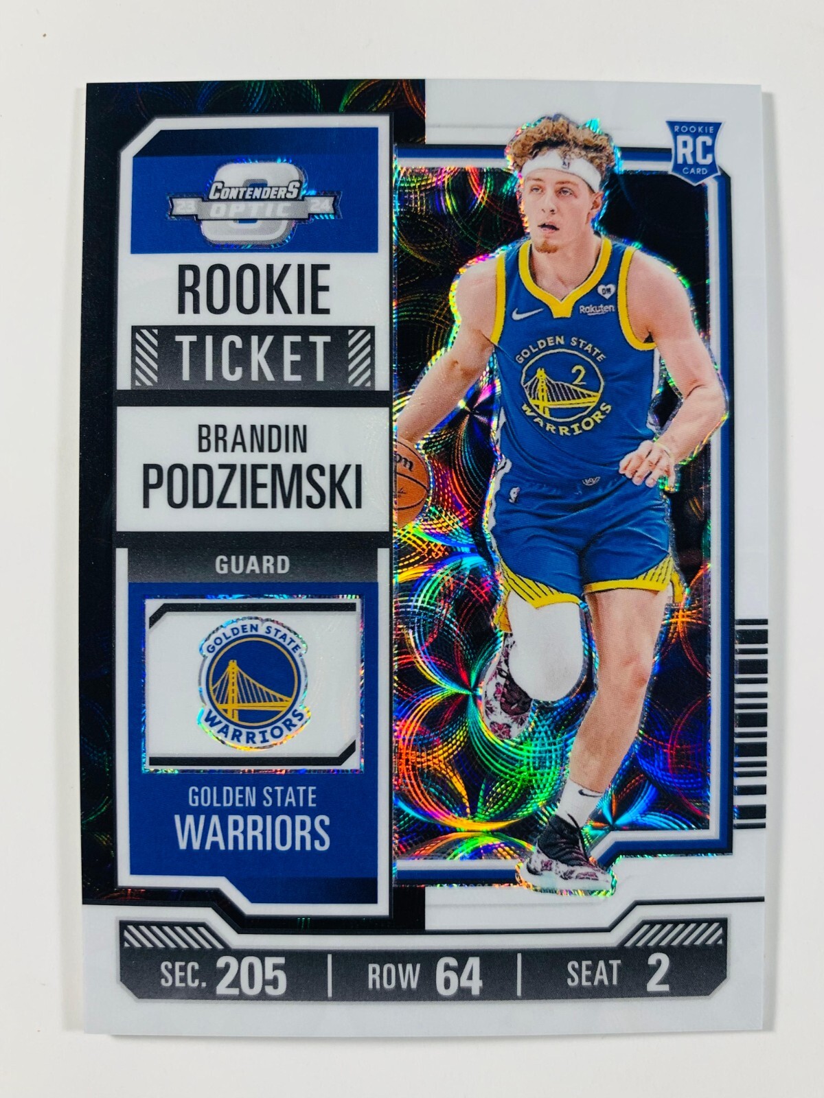 Brandin Podziemski 2023-24 Contenders Optic SP 25 Rookie RC #3