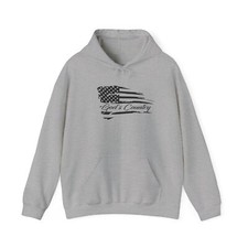 Gods Country American Flag Heavy Blend Hoodie Hooded Sweatshirt