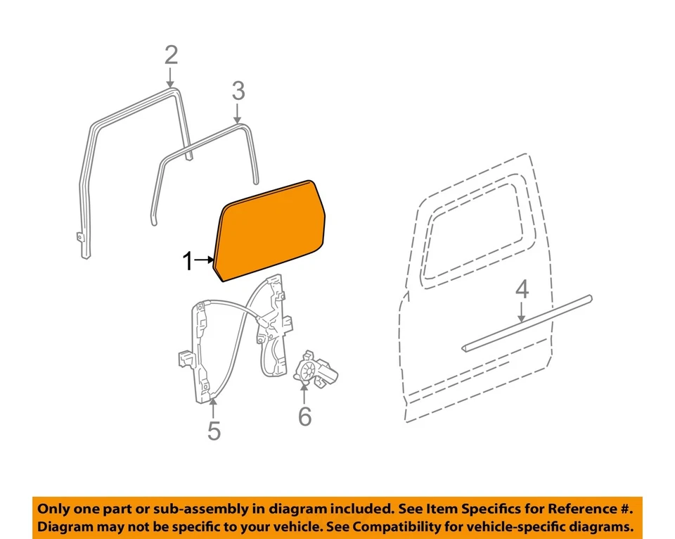 Driver Front Door Assembly Onyx Black OEM 06 07 Hummer H3 - Изображение 3 из 4