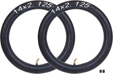 2 Pcs Heavy-Duty 14 x 2.125 Inner Tube,14 Inch Electric Bike Tubes with Angled V