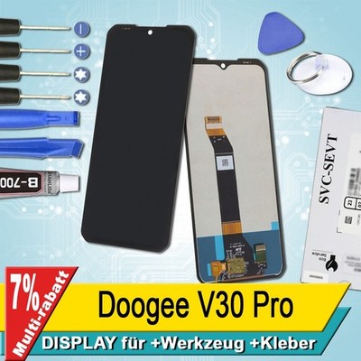Display Für Doogee V30 Pro Bildschirm Service Pack Schwarz+