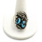 Southwest Sterling Turquoise Abalone Inlay Rope Twist Ring Lot of 5 #S5639-5 — photo 4