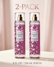 NEW Bath  Body Works 2 PACK Sweet Pea Fine Fragrance Mist 8 fl oz