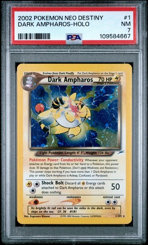 Dark Ampharos (Unlimited) graded PSA 7 for sale on eBay