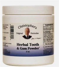 Dr. Christopher's Herbal Tooth & Gum Powder 2 oz.  4/29