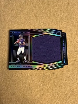 2018 Panini Obsidian - Rookie Eruption Lamar Jackson #RE-18 /100 (MEM, RC)