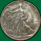 1943 Walking Liberty Half Dollar Choice Almost Uncirculated AU+/UNC Coin #39787