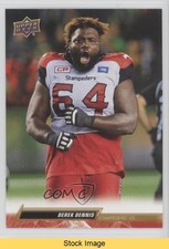 2023 Upper Deck CFL Gold Derek Dennis #4 READ ry5