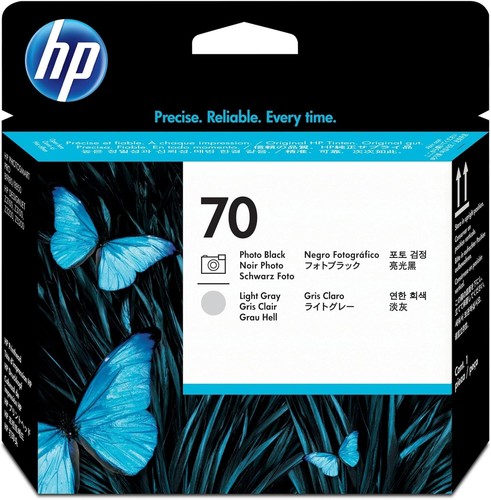 HP 70 - C9407A - 1 x Light Grey, 1 x photo Black - Printhead - For DesignJet T11 - 第 2/10 張圖片