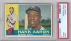 1960 Topps Baseball Milwaukee Braves Hank Aaron HOF Card #300 PSA 2 Good (5500)