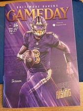 Cincinnati Bengals Baltimore Ravens 11/27/25 GAMEDAY program LAMAR JACKSON cover
