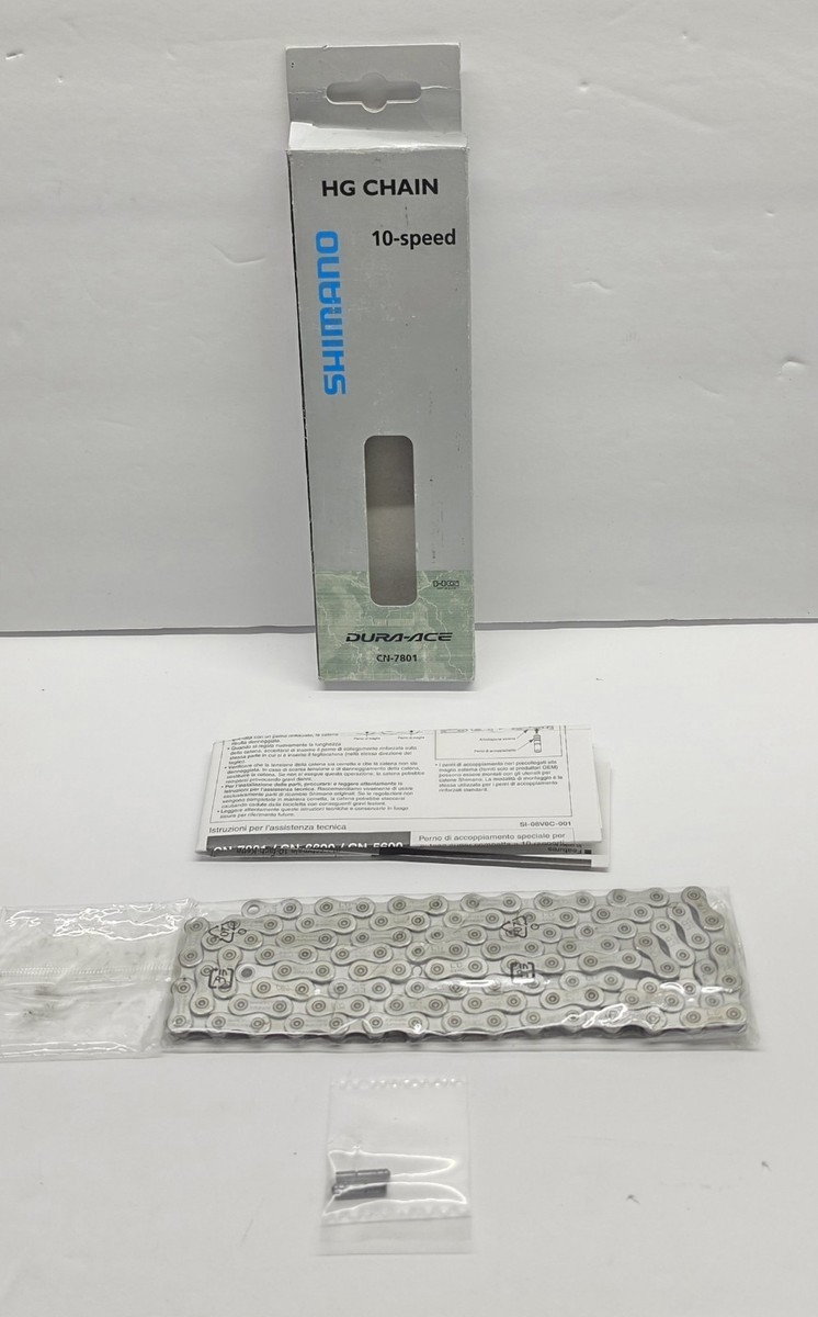 NOS Shimano Dura-Ace Super Narrow HG CN - 7801 Chain 10s 114L