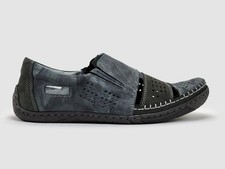 Kcr Group Men's Vacation Leather Sandals Navy
