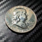 1956 Franklin Half Dollar 50C Silver Coin Uncirculated Proof