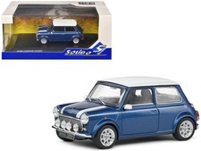 1994 Mini Cooper Sport Tahiti Blue Metallic with White Top and Stripes 1/43 T&y