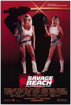 Savage Beach Poster 27x40 Dona Speir Hope Marie Carlton Bruce Penhall