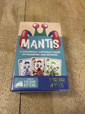 Exploding Kittens MANTIS Party Card Game, 2-6 Players, Ages 7+ NEW Sealed