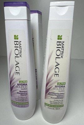 (2 PACK) Biolage ULTRA Hydra Source SHAMPOO AND CONDITIONER 13.5 oz VERYDRY HAIR