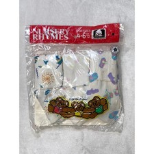 Nursery Rhymes Hosiery Socks 3 Pairs Vintage Cotton Blend 4-6 1/2 NWT 9-36 Month