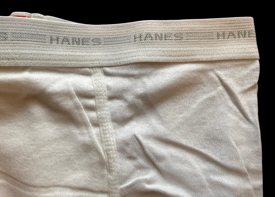 Calzoncillos Hanes Tighty Whities blancos vintage años 80 hechos en EE. UU. talla 32 Foto 2 de 4