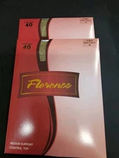 2 Florence Women Tights Endurance 40 Denier Medium Support Control Top Style:780