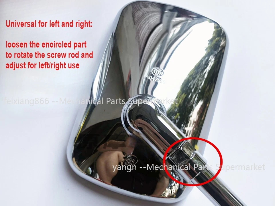 Espejo retrovisor para motocicleta Haojue Suzuki Cruiser GZ125HS Yueku GZ150-A/-E Foto 4 de 4