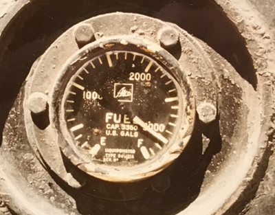 ALCO DL600B RSD-15 Fuel Guage 1970 Snapshot Photograph 3.5x5 San Bernardino, CA