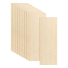 12Pcs Basswood Sheets 12 x 4 x 1/8 Inch for Painting, Aircraft Model
