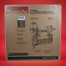 Makita Narrow Crown Stapler AT638A 18 Gauge 1/4" Brand New Unopened Box Nice