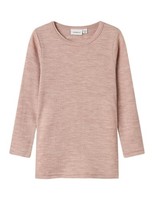 Kinder Langarmshirt Name IT Nmnwax Wool Rib, Shadow Gray, GrößE 104 EU