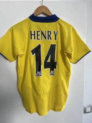 🔴⚪ Maillot Jaune Collector Arsenal – Saison 2003-2004 Henry #14 - Photo 1/4