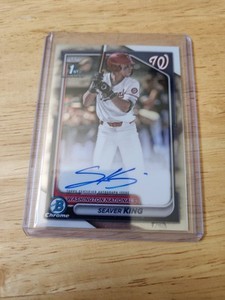 2024 Bowman Draft Chrome 1st Seaver King Auto Nationals RC Autograph