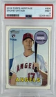 2018 Topps Heritage Shohei Ohtani Rookie Card #600 PSA 9 MINT RC Angels