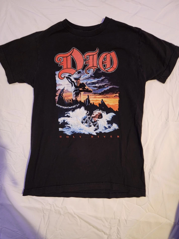 Dio 1983 Vintage T-Shirt Holy Diver Concert Screen Print, Small - Image 2 of 3