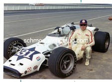 Vintage Racing Photo 1971 Greg Weld Pocono Usac Indy Car 3x5