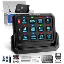 4/6/8/12 Gang Wireless Switch Panel, Led Touch Switch Remote Control Circuit Box