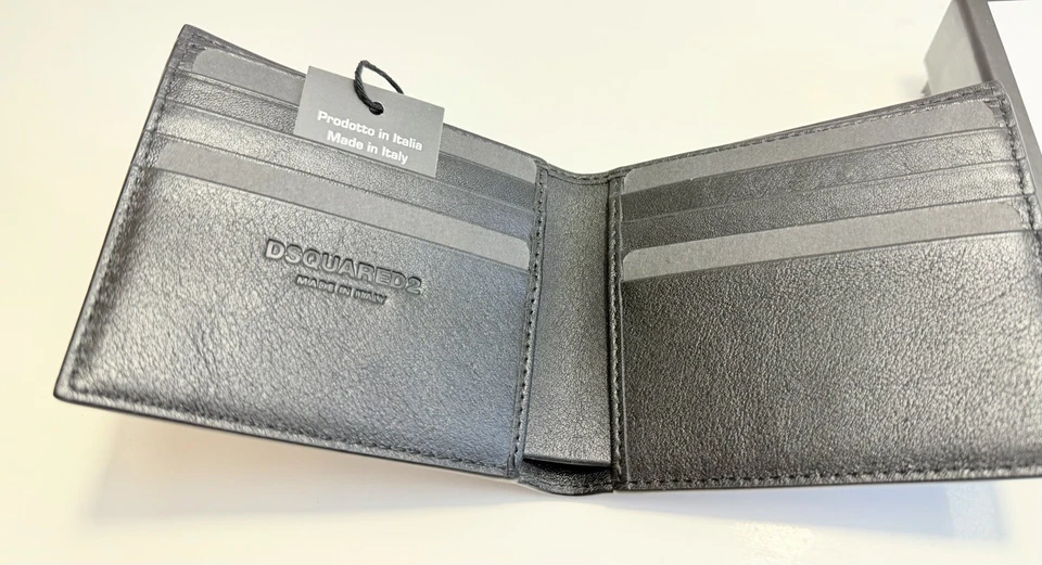 DSQUARED2 NEW COLLEZIONE PORTAFOGLIO UOMO ELEGANTE HERITAGE ITALY REGALO NATALE - Imagen 4 de 4