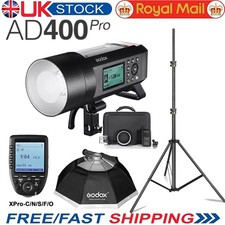 Godox AD400Pro TTL Outdoor Flash Strobe + XPro Trigger 95cm Softbox Light Stand