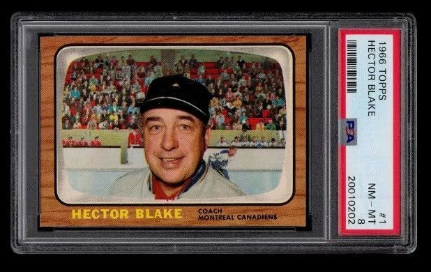 1966-67 Topps Hector Toe Blake #1 PSA 8 NM MT  1 Of 19