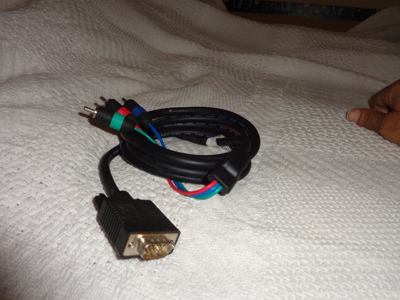 vga rca cable 14 pin 6ft. hd15 male to analog