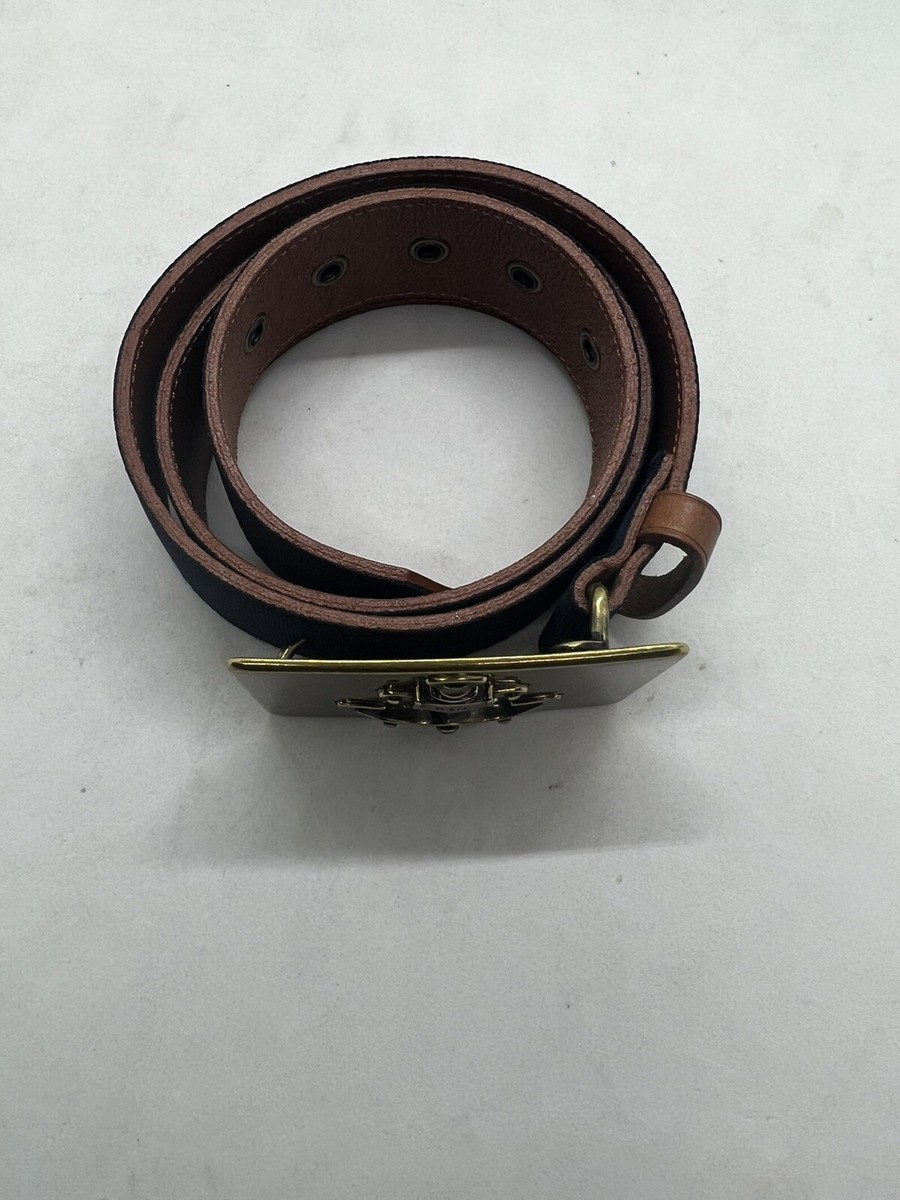 Vintage Lauren Ralph Lauren Leather Womens Belt Navy Sz S 30