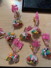 7 Small Packages of Mini Erasers in individual packages 7 Mini Erasers in each